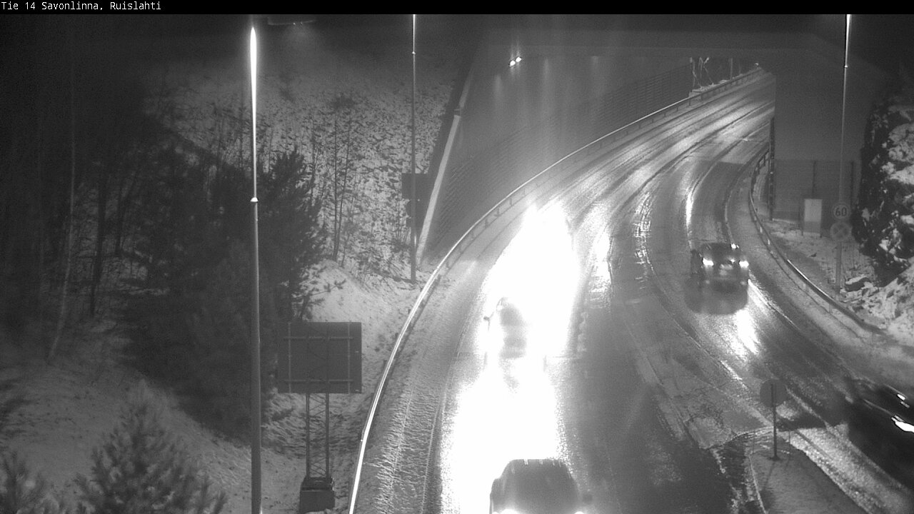 Weather Camera Image Väg 14 Nyslott, Ruislahti, Savonlinna, Etelä-Savo