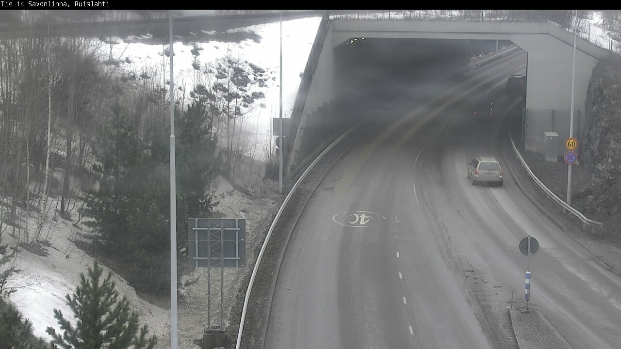 Weather Camera Image Väg 14 Nyslott, Ruislahti, Savonlinna, Etelä-Savo