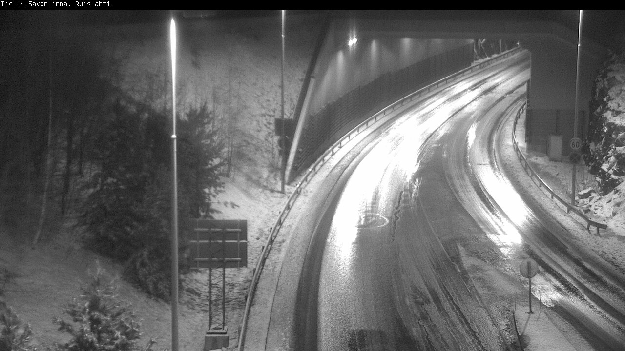 Weather Camera Image Väg 14 Nyslott, Ruislahti, Savonlinna, Etelä-Savo