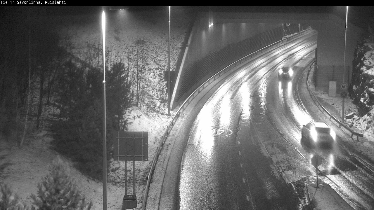 Weather Camera Image Väg 14 Nyslott, Ruislahti, Savonlinna, Etelä-Savo