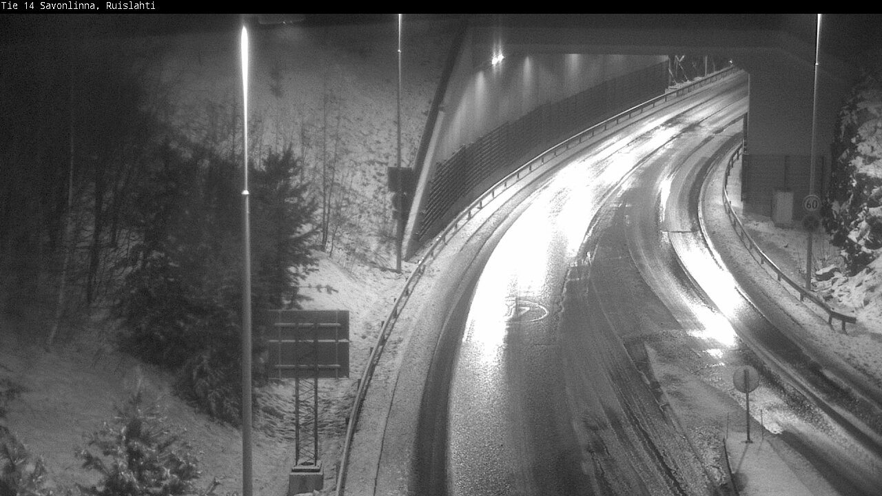 Weather Camera Image Väg 14 Nyslott, Ruislahti, Savonlinna, Etelä-Savo