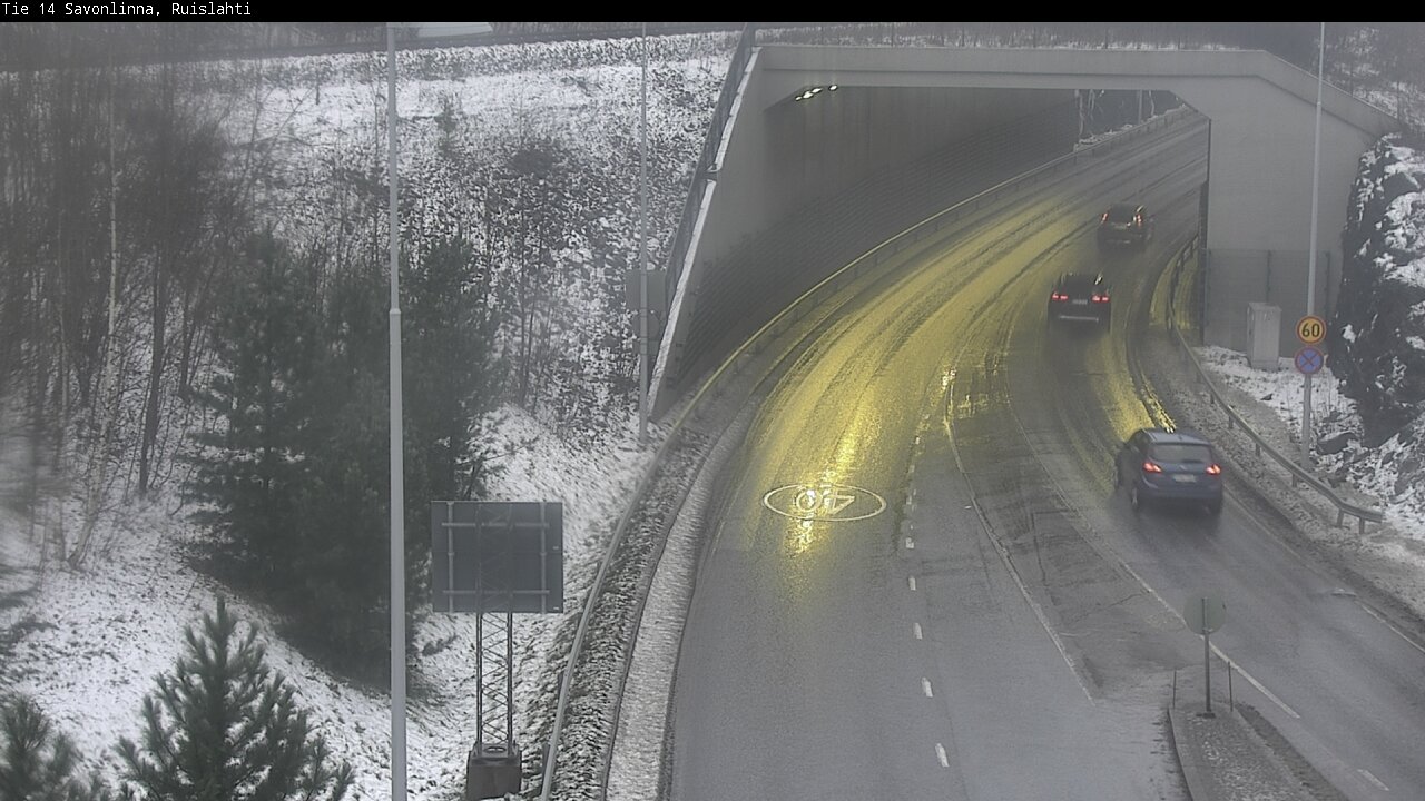 Weather Camera Image Väg 14 Nyslott, Ruislahti, Savonlinna, Etelä-Savo