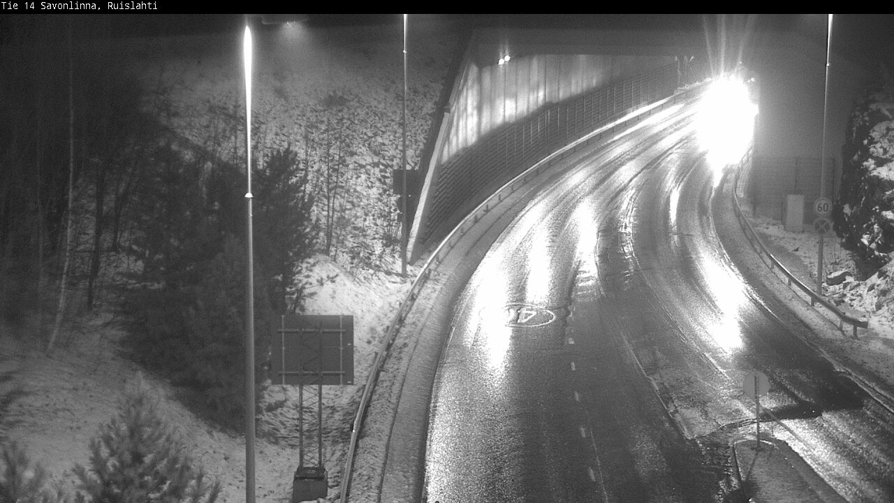 Weather Camera Image Väg 14 Nyslott, Ruislahti, Savonlinna, Etelä-Savo