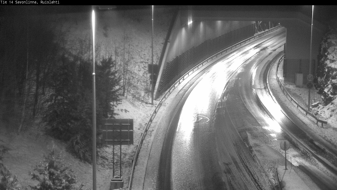 Weather Camera Image Väg 14 Nyslott, Ruislahti, Savonlinna, Etelä-Savo