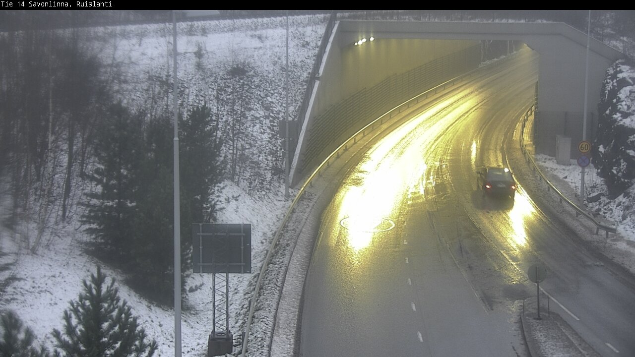 Weather Camera Image Väg 14 Nyslott, Ruislahti, Savonlinna, Etelä-Savo