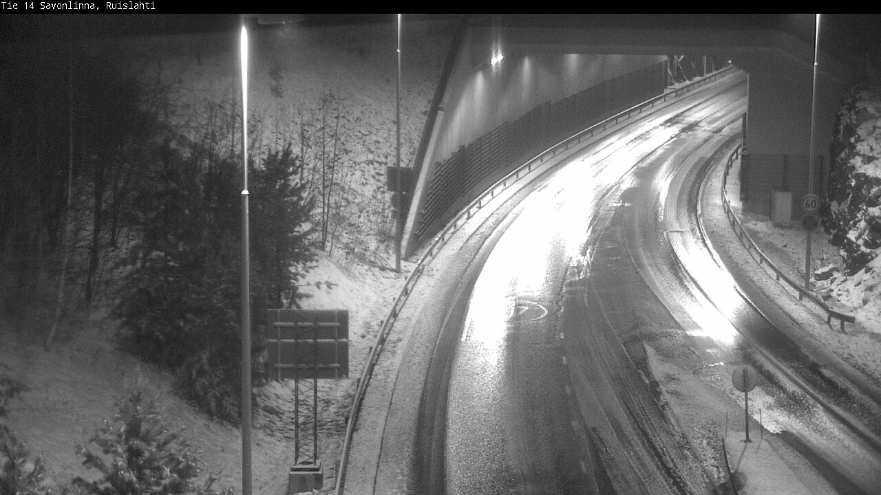 Weather Camera Image Väg 14 Nyslott, Ruislahti, Savonlinna, Etelä-Savo