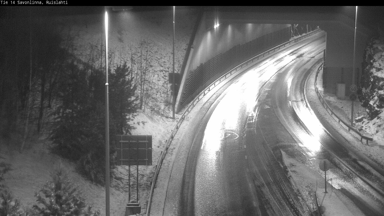 Weather Camera Image Väg 14 Nyslott, Ruislahti, Savonlinna, Etelä-Savo