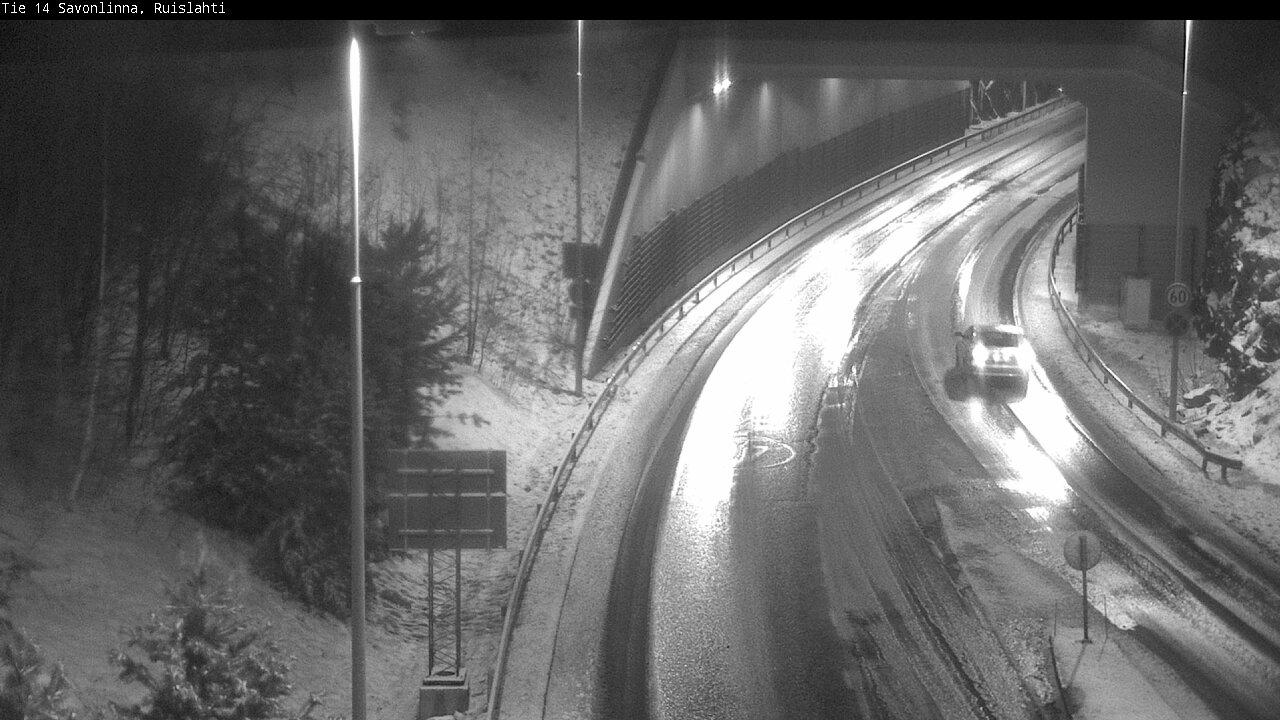 Weather Camera Image Väg 14 Nyslott, Ruislahti, Savonlinna, Etelä-Savo