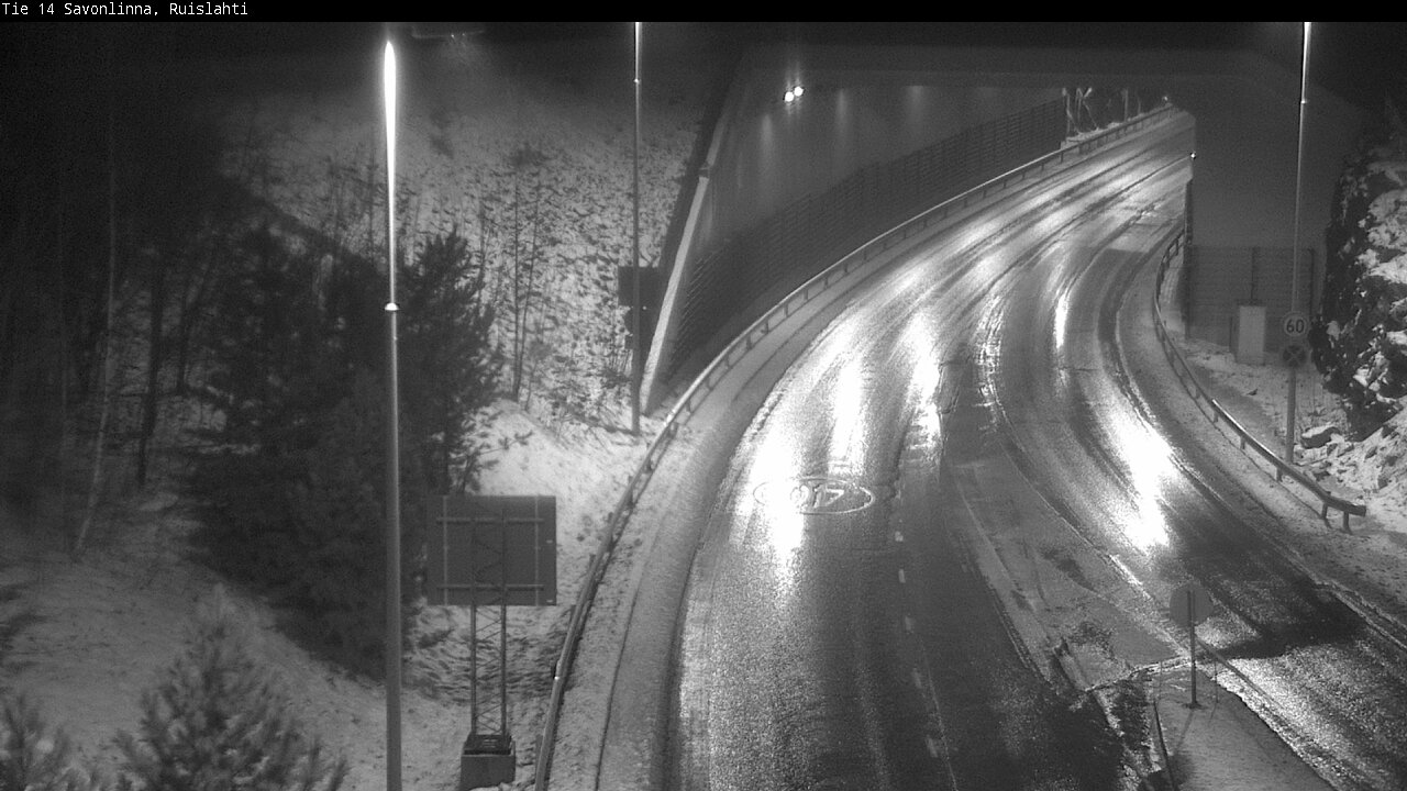 Weather Camera Image Väg 14 Nyslott, Ruislahti, Savonlinna, Etelä-Savo