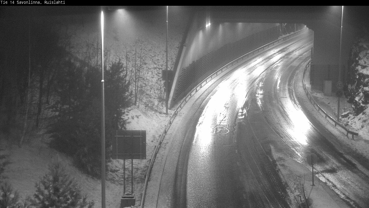 Weather Camera Image Väg 14 Nyslott, Ruislahti, Savonlinna, Etelä-Savo