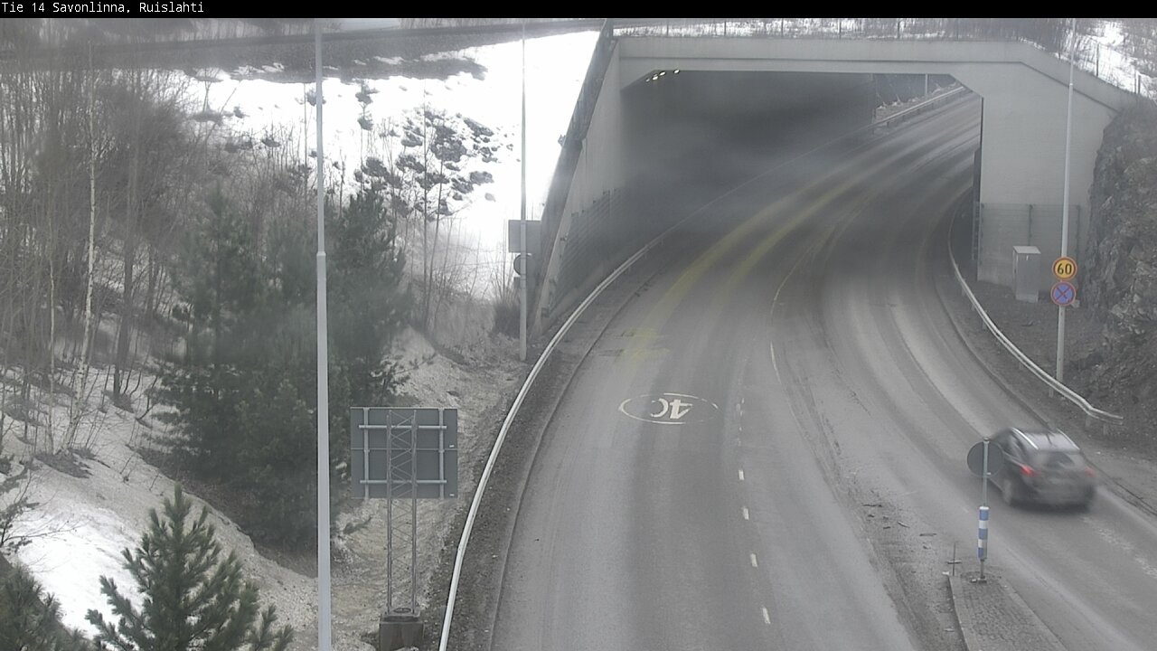 Weather Camera Image Väg 14 Nyslott, Ruislahti, Savonlinna, Etelä-Savo