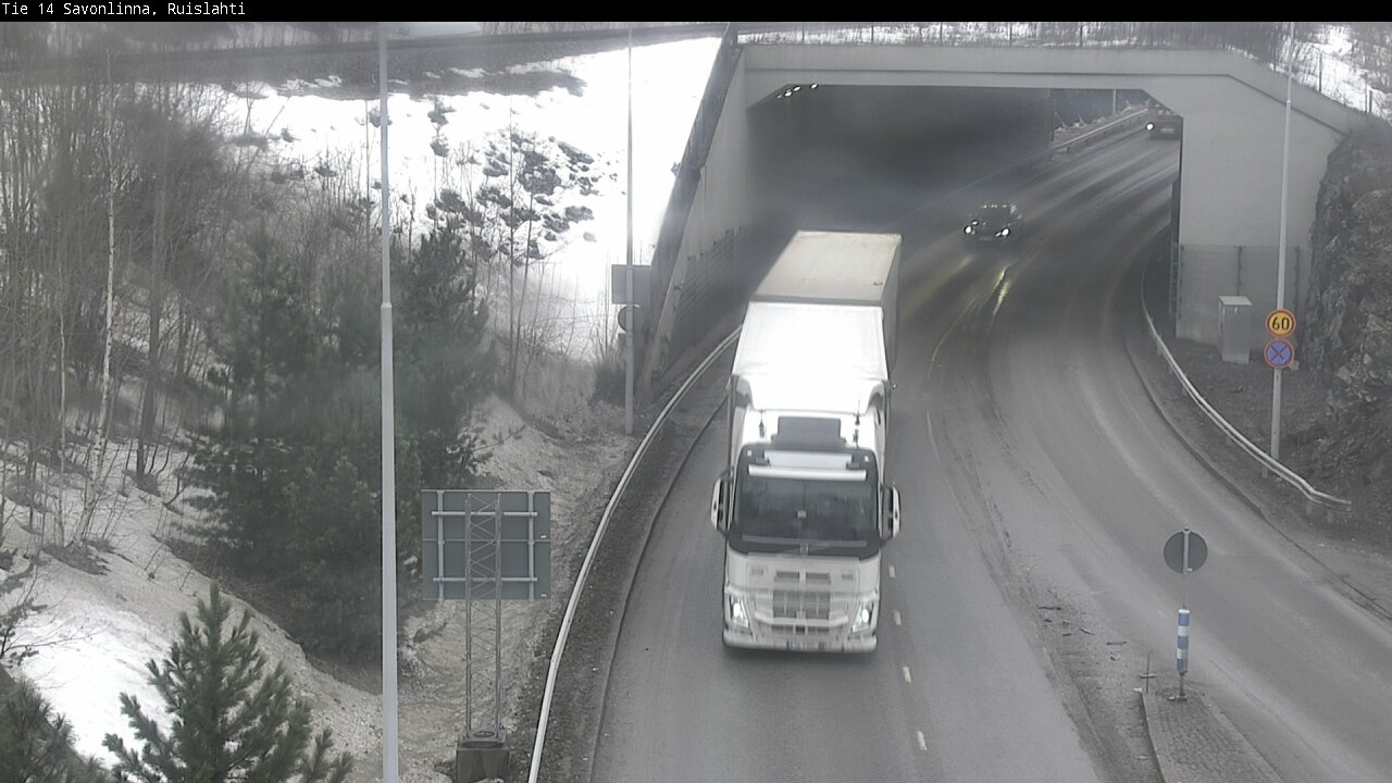 Weather Camera Image Väg 14 Nyslott, Ruislahti, Savonlinna, Etelä-Savo