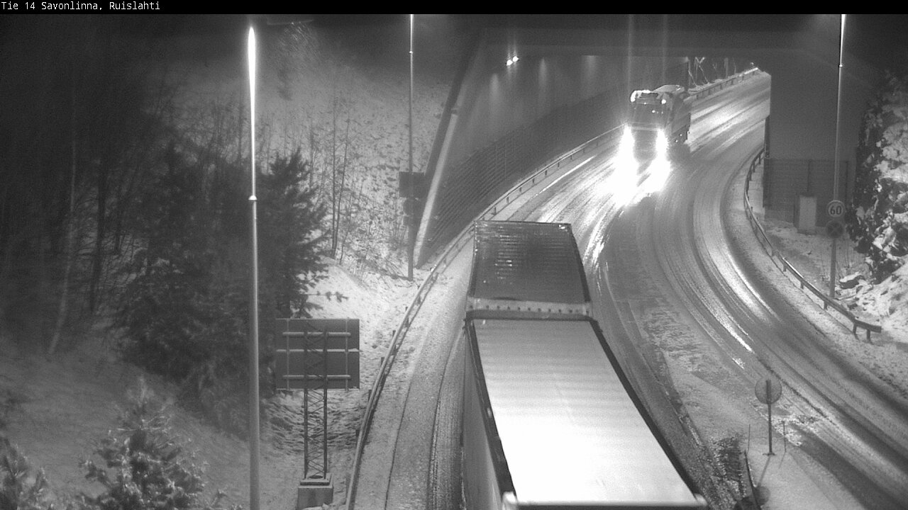 Weather Camera Image Väg 14 Nyslott, Ruislahti, Savonlinna, Etelä-Savo