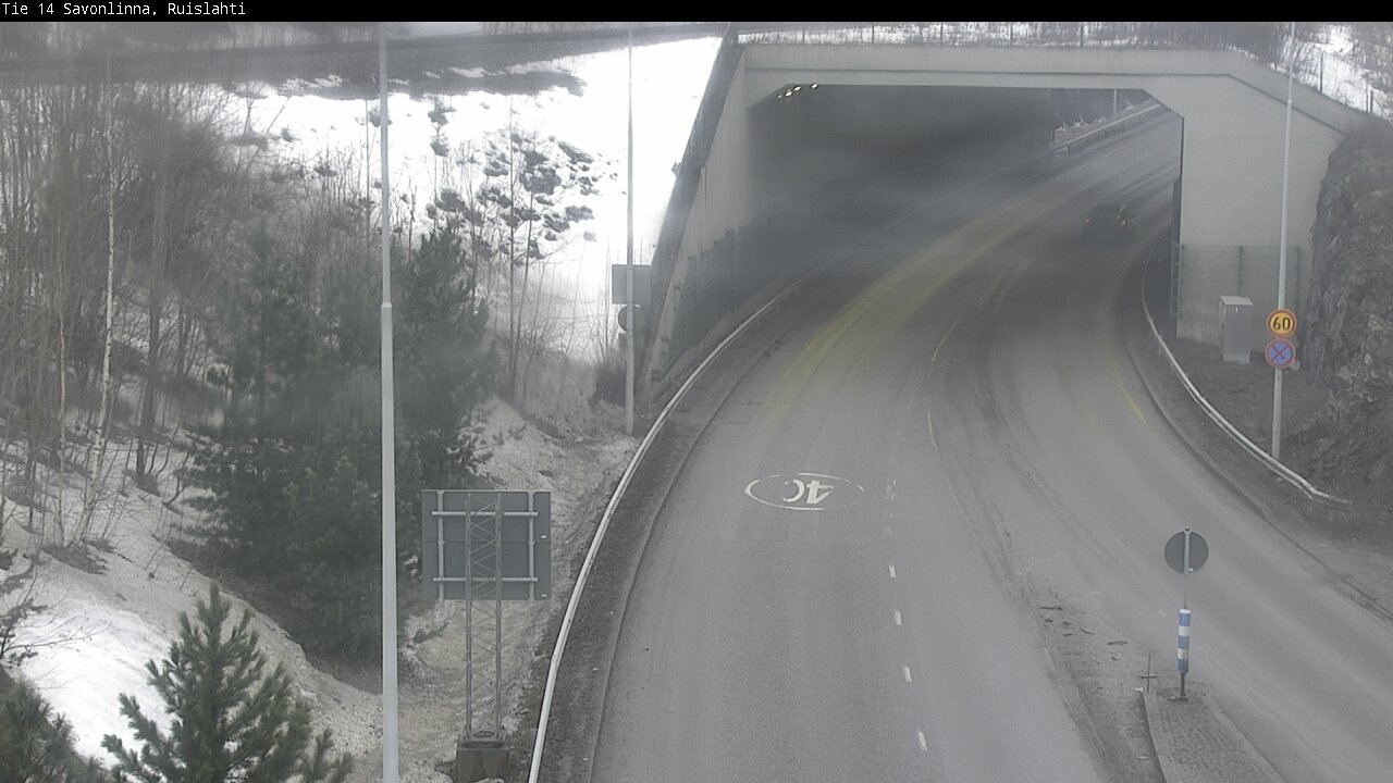 Weather Camera Image Väg 14 Nyslott, Ruislahti, Savonlinna, Etelä-Savo