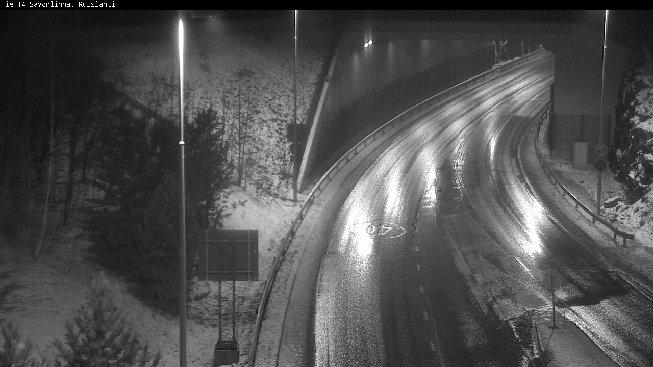 Weather Camera Image Väg 14 Nyslott, Ruislahti, Savonlinna, Etelä-Savo