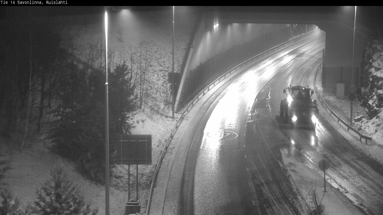 Weather Camera Image Väg 14 Nyslott, Ruislahti, Savonlinna, Etelä-Savo