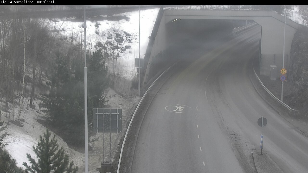 Weather Camera Image Väg 14 Nyslott, Ruislahti, Savonlinna, Etelä-Savo