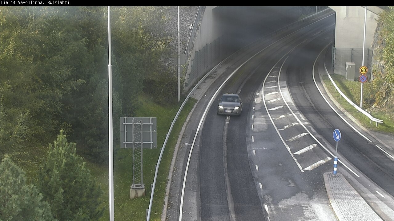Weather Camera Image Väg 14 Nyslott, Ruislahti, Savonlinna, Etelä-Savo