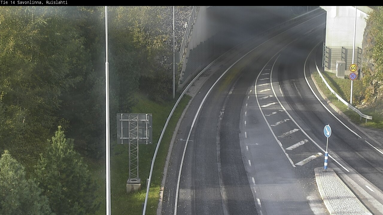 Weather Camera Image Väg 14 Nyslott, Ruislahti, Savonlinna, Etelä-Savo