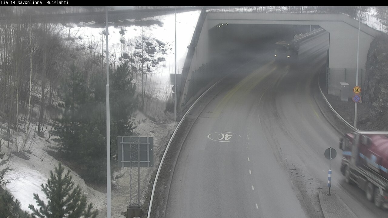 Weather Camera Image Väg 14 Nyslott, Ruislahti, Savonlinna, Etelä-Savo