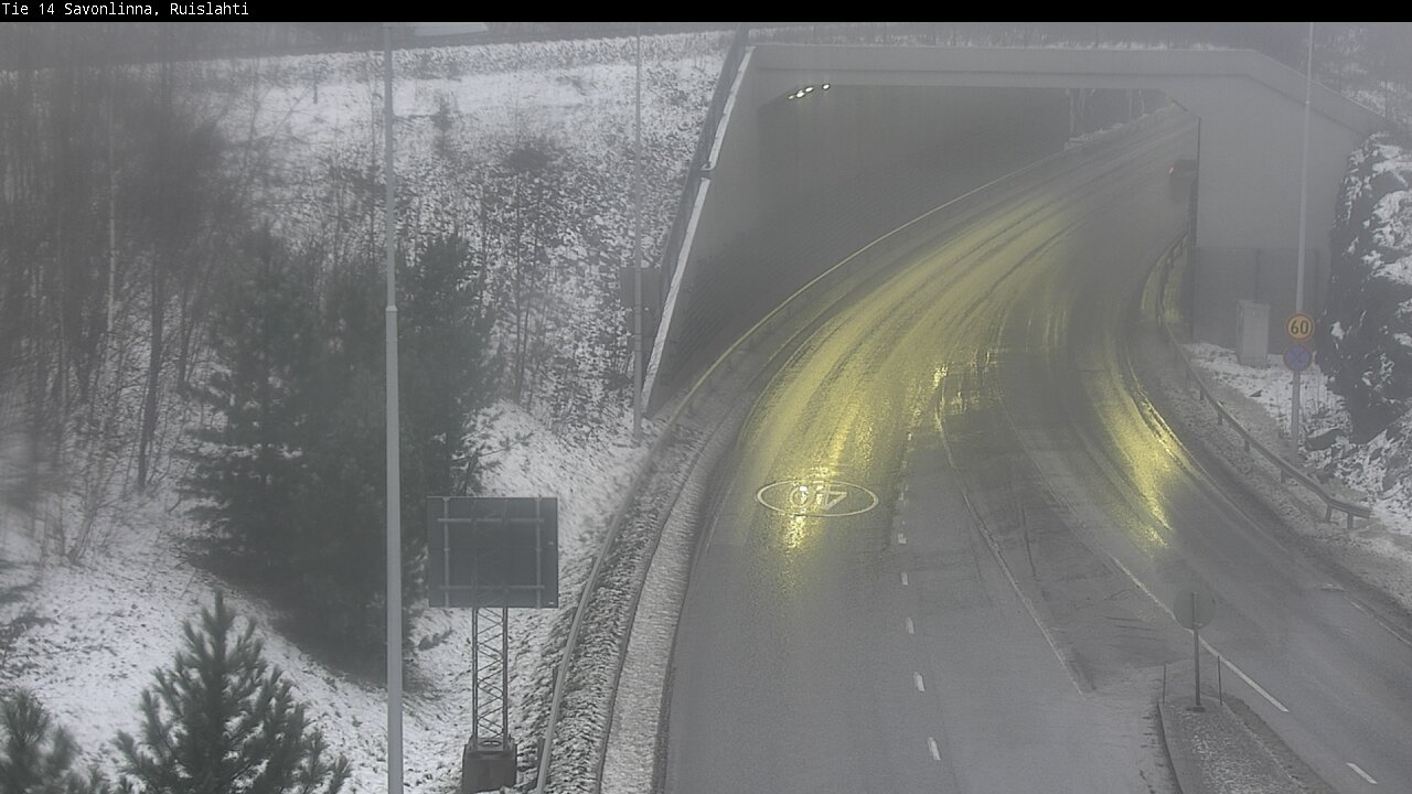 Weather Camera Image Väg 14 Nyslott, Ruislahti, Savonlinna, Etelä-Savo