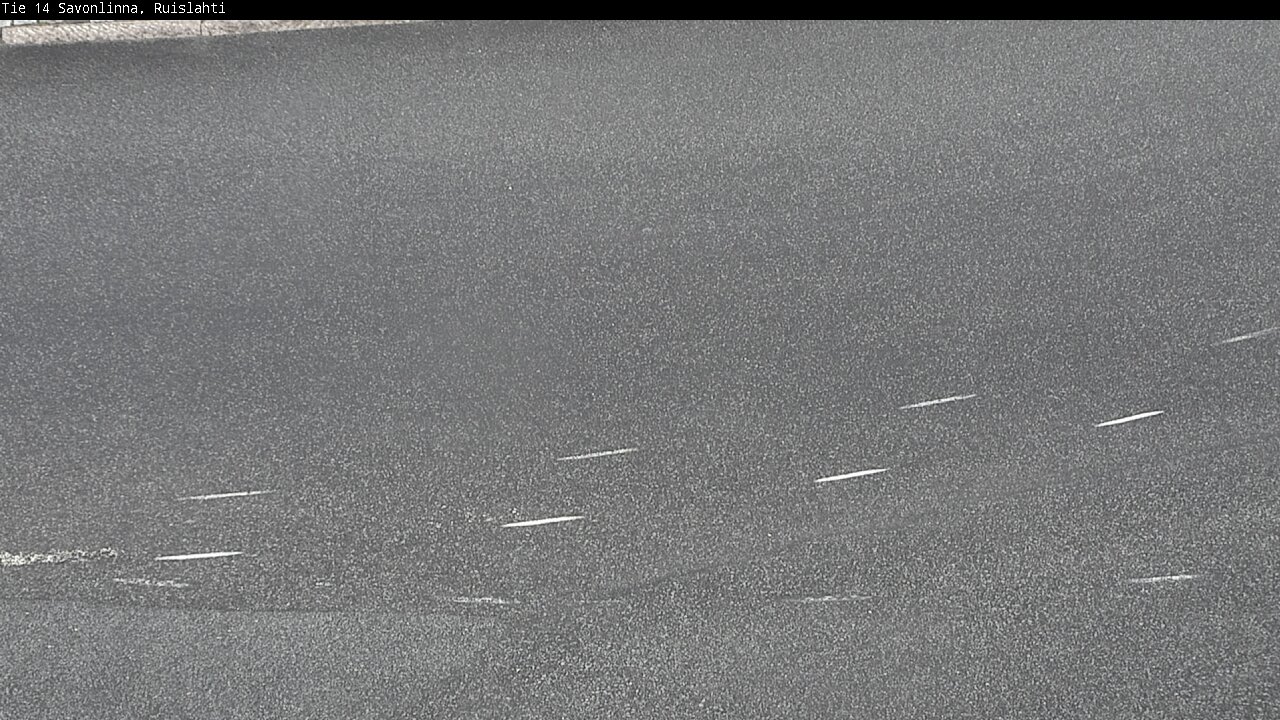 Weather Camera Image Väg 14 Nyslott, Ruislahti, Savonlinna, Etelä-Savo