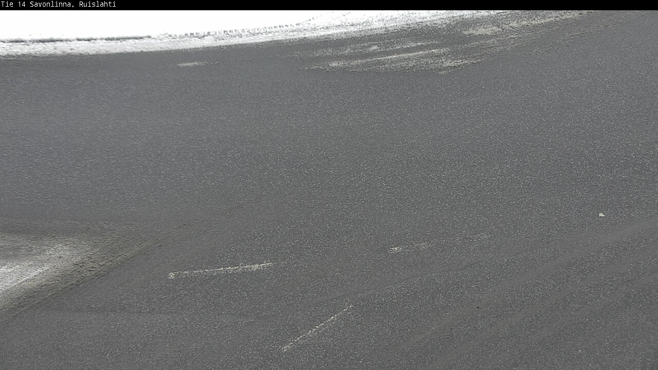 Weather Camera Image Väg 14 Nyslott, Ruislahti, Savonlinna, Etelä-Savo