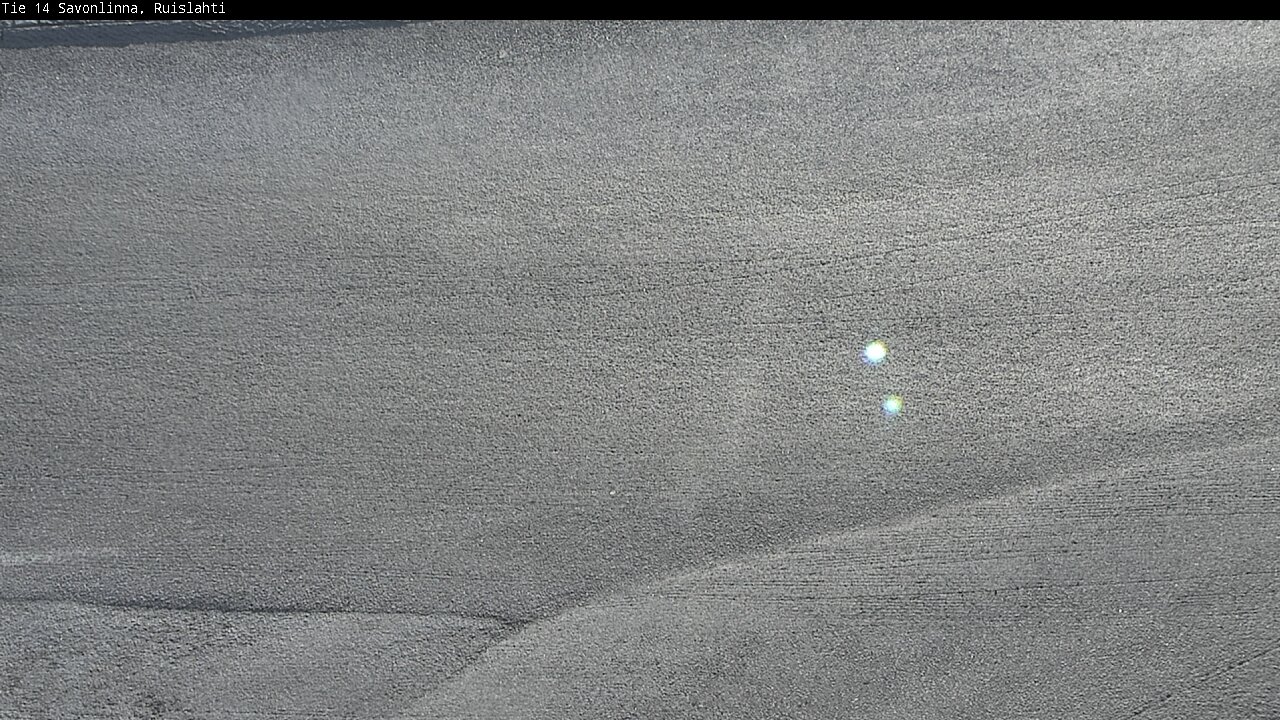 Weather Camera Image Väg 14 Nyslott, Ruislahti, Savonlinna, Etelä-Savo