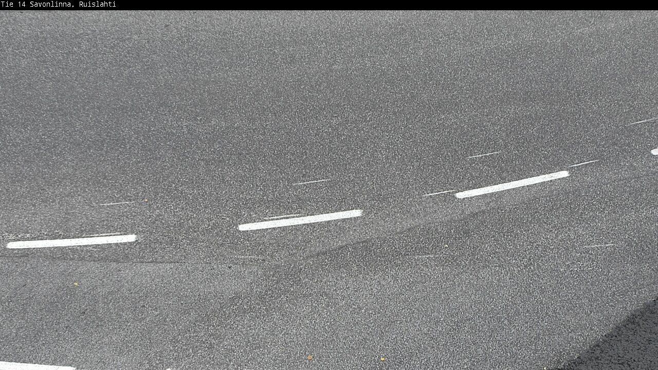 Weather Camera Image Väg 14 Nyslott, Ruislahti, Savonlinna, Etelä-Savo