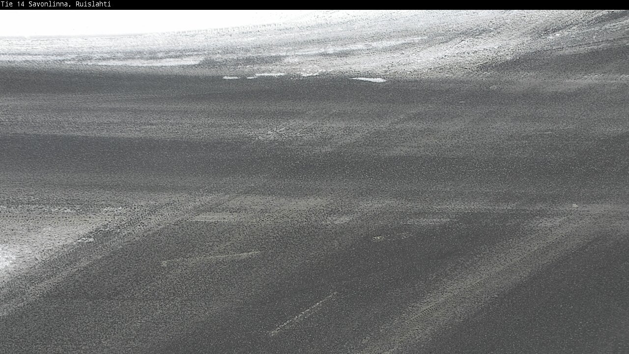 Weather Camera Image Väg 14 Nyslott, Ruislahti, Savonlinna, Etelä-Savo