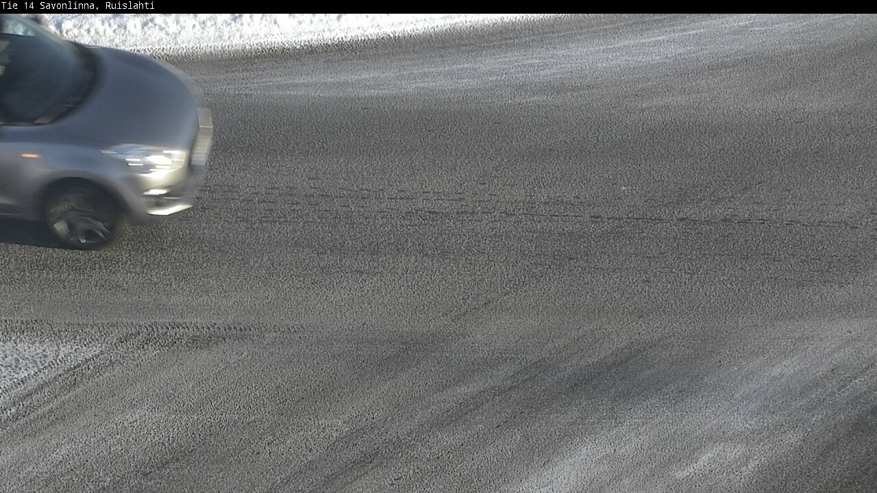 Weather Camera Image Väg 14 Nyslott, Ruislahti, Savonlinna, Etelä-Savo