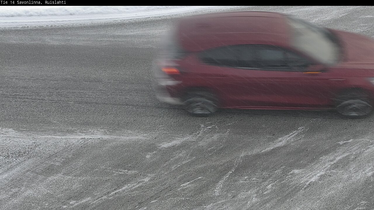 Weather Camera Image Väg 14 Nyslott, Ruislahti, Savonlinna, Etelä-Savo