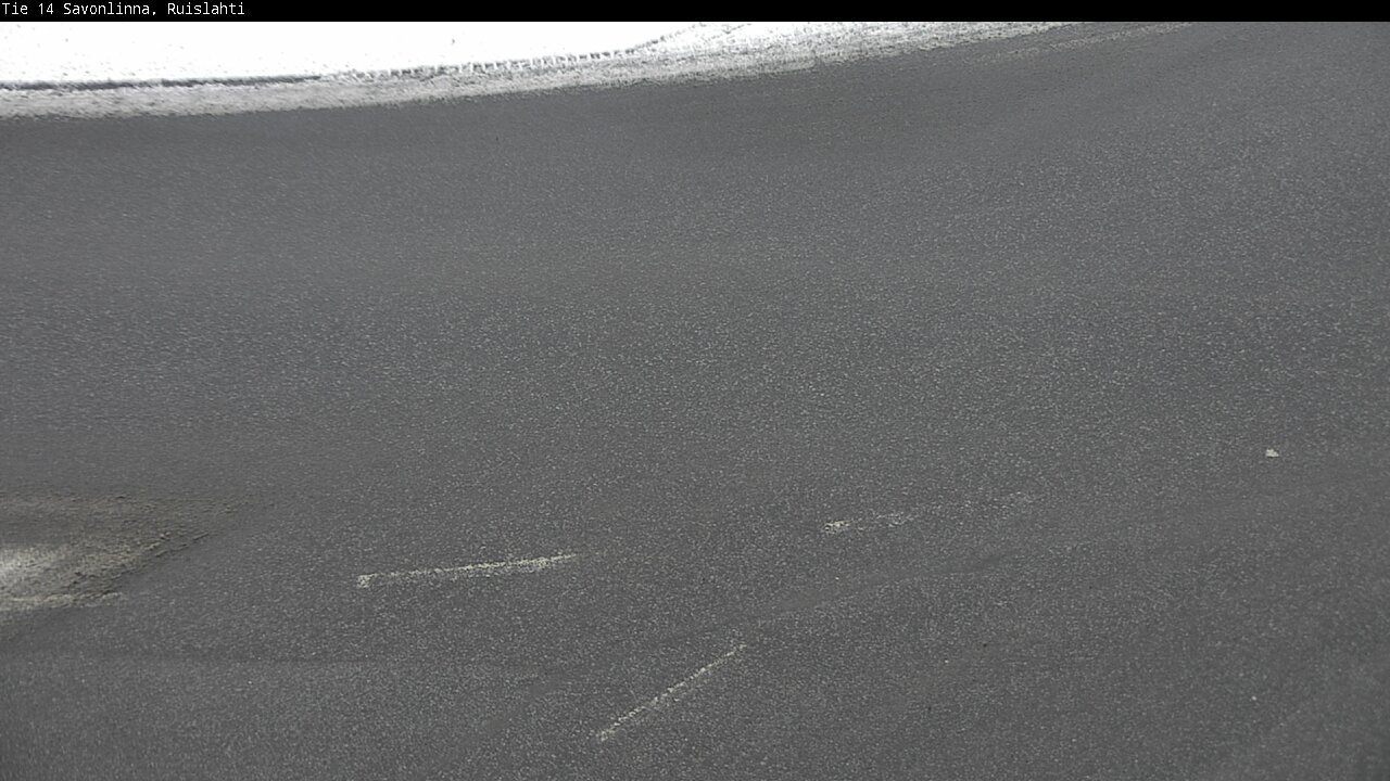 Weather Camera Image Väg 14 Nyslott, Ruislahti, Savonlinna, Etelä-Savo