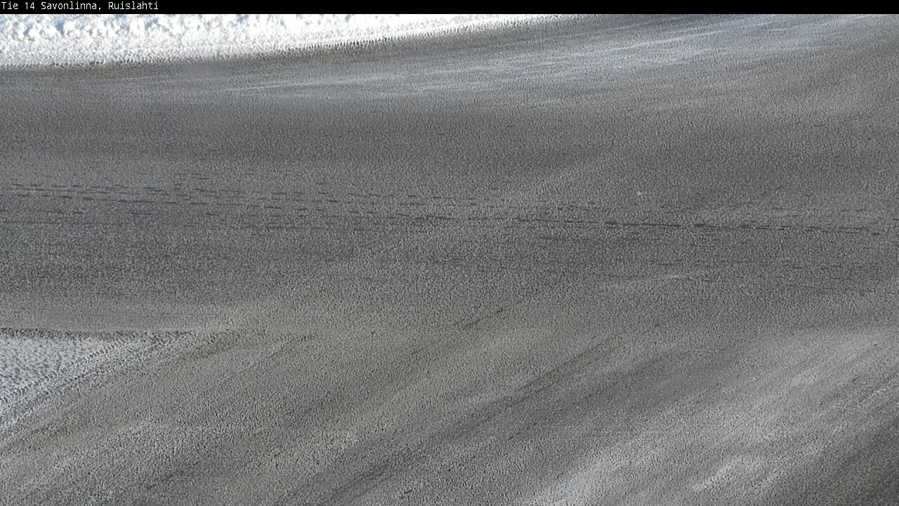 Weather Camera Image Väg 14 Nyslott, Ruislahti, Savonlinna, Etelä-Savo