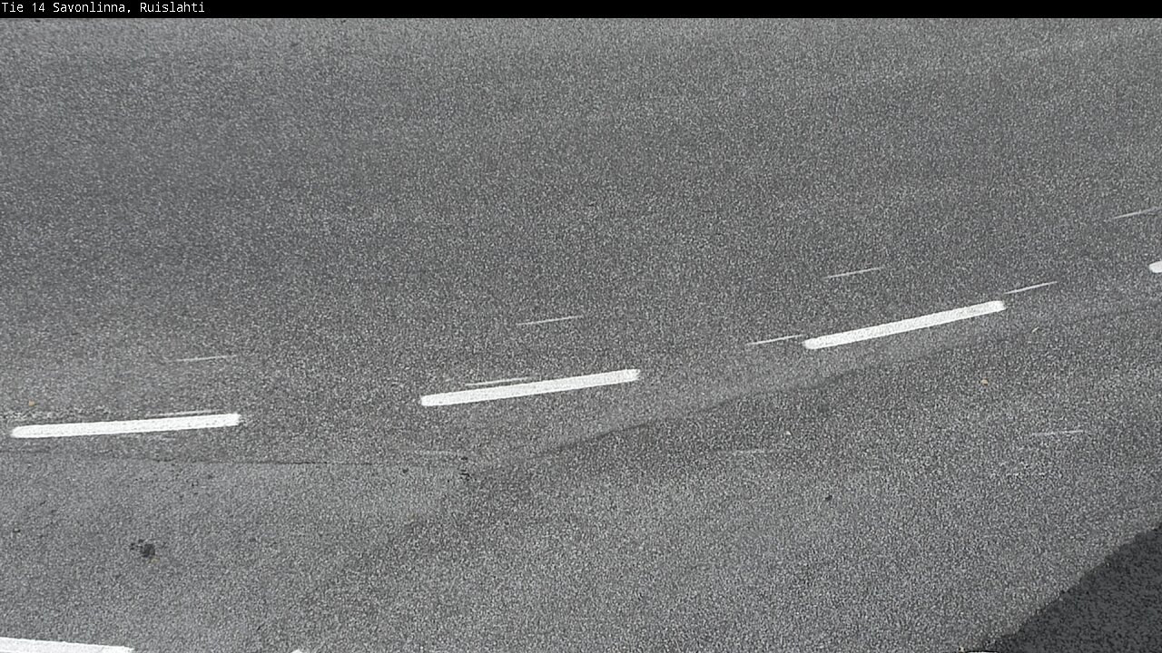 Weather Camera Image Väg 14 Nyslott, Ruislahti, Savonlinna, Etelä-Savo