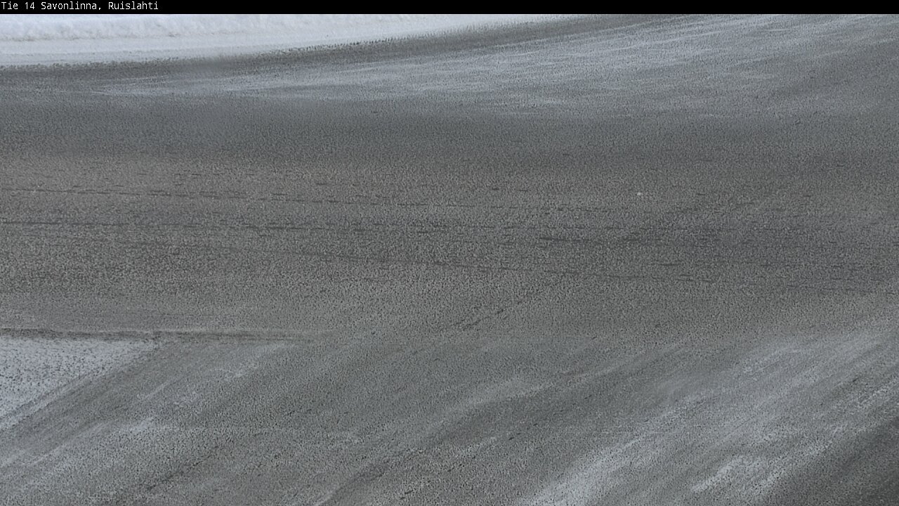Weather Camera Image Väg 14 Nyslott, Ruislahti, Savonlinna, Etelä-Savo
