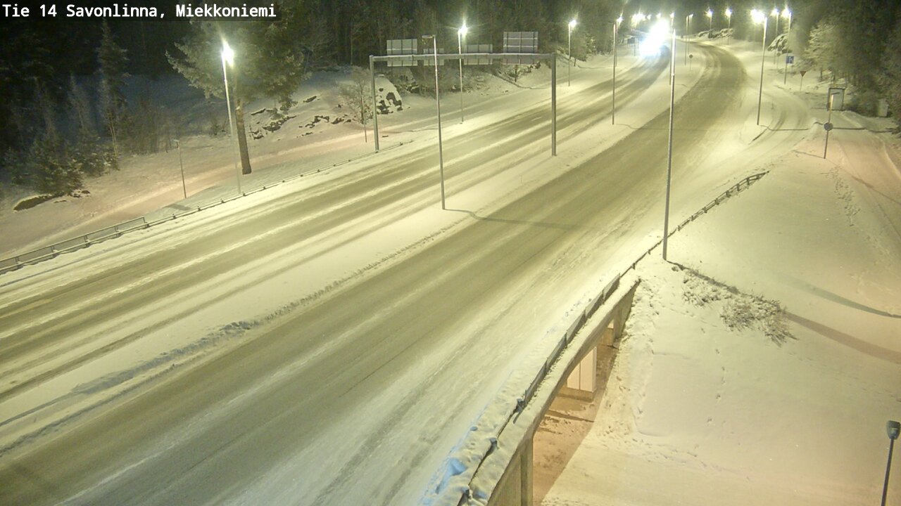 Weather Camera Image Road 14 Savonlinna, Miekkoniemi, Savonlinna, Etelä-Savo