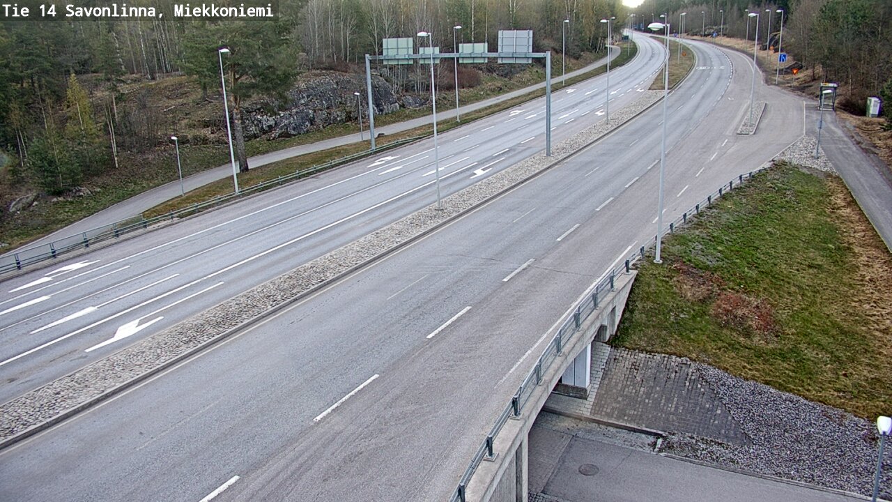 Weather Camera Image Väg 14 Nyslott, Miekkoniemi, Savonlinna, Etelä-Savo