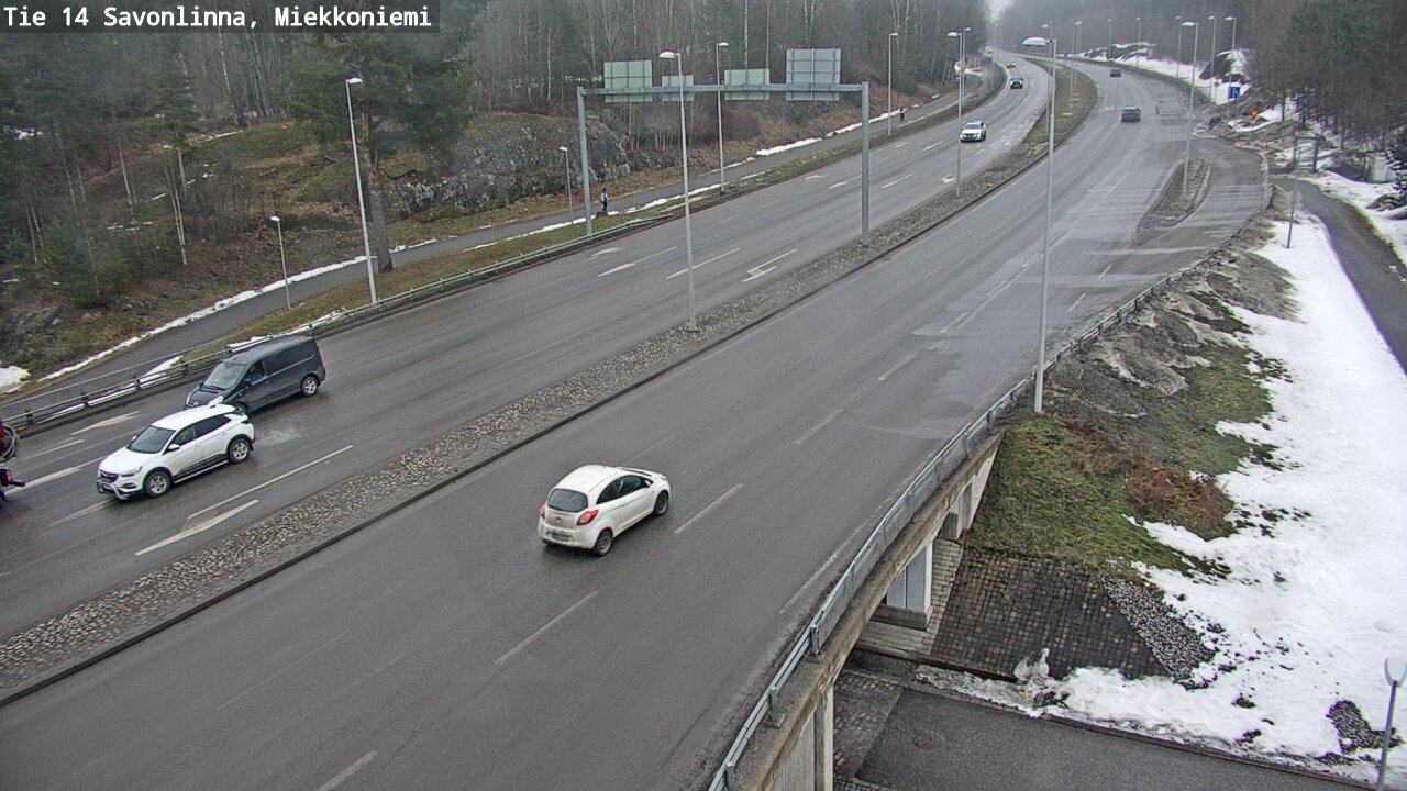 Weather Camera Image Väg 14 Nyslott, Miekkoniemi, Savonlinna, Etelä-Savo