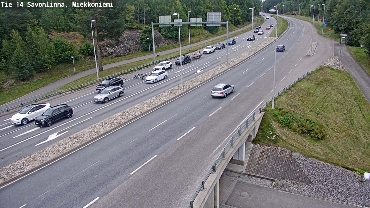 Weather Camera Image Väg 14 Nyslott, Miekkoniemi, Savonlinna, Etelä-Savo