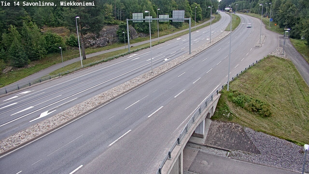 Weather Camera Image Road 14 Savonlinna, Miekkoniemi, Savonlinna, Etelä-Savo