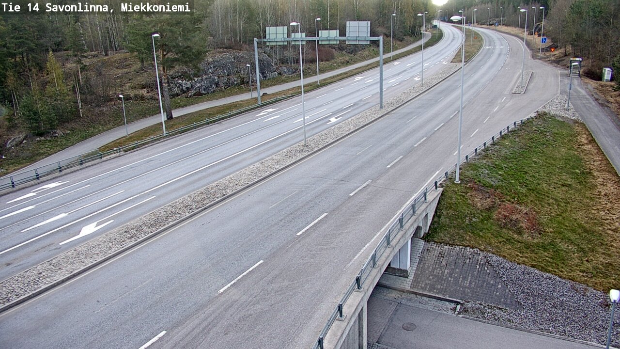 Weather Camera Image Väg 14 Nyslott, Miekkoniemi, Savonlinna, Etelä-Savo