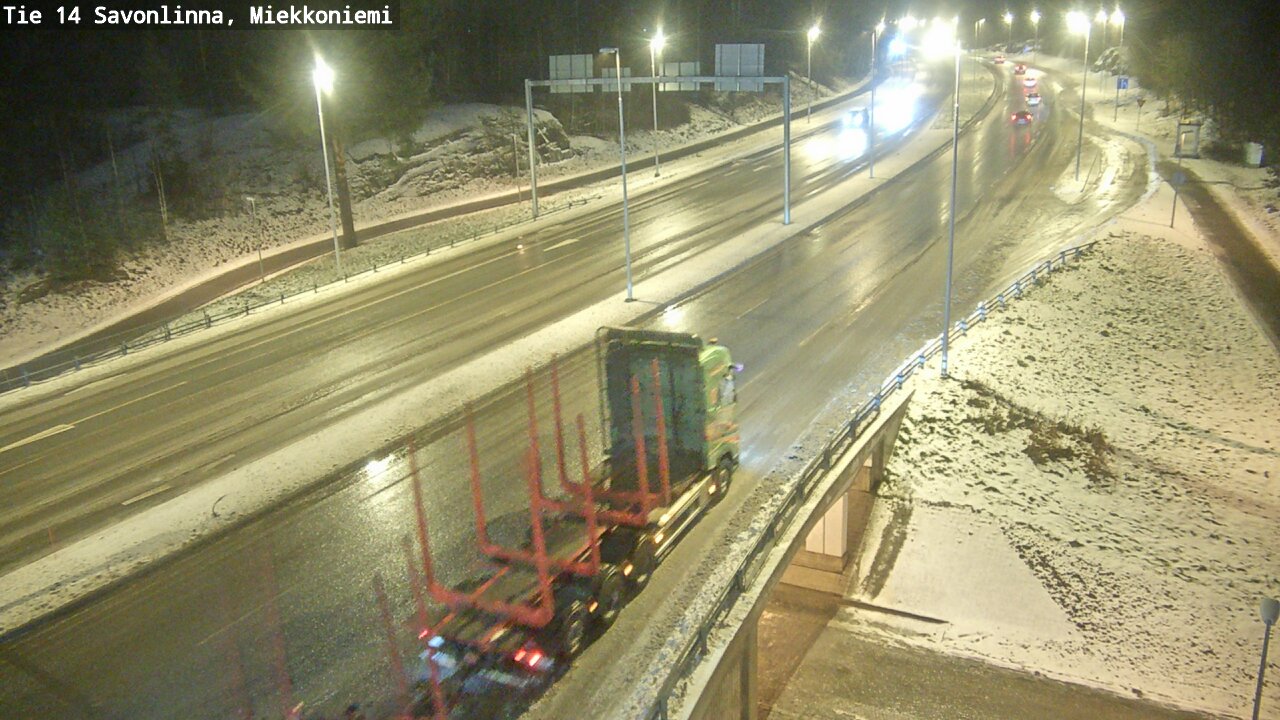 Weather Camera Image Väg 14 Nyslott, Miekkoniemi, Savonlinna, Etelä-Savo