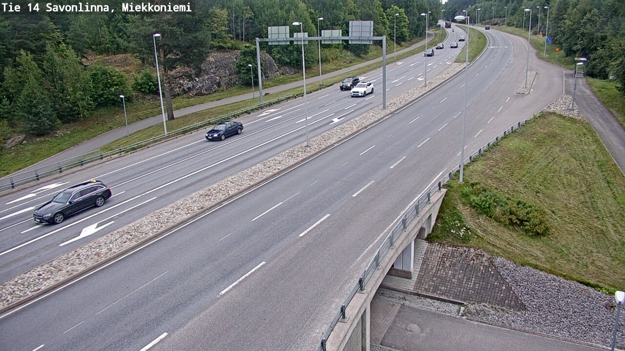Weather Camera Image Road 14 Savonlinna, Miekkoniemi, Savonlinna, Etelä-Savo