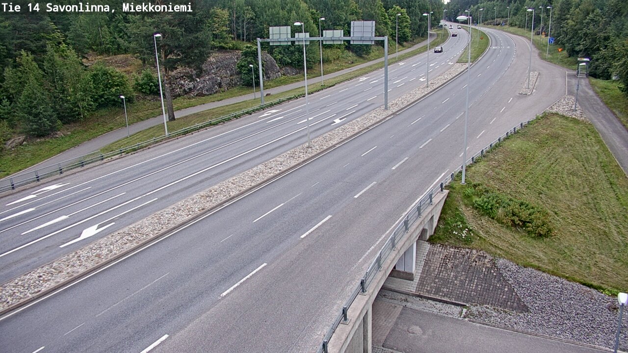 Weather Camera Image Road 14 Savonlinna, Miekkoniemi, Savonlinna, Etelä-Savo