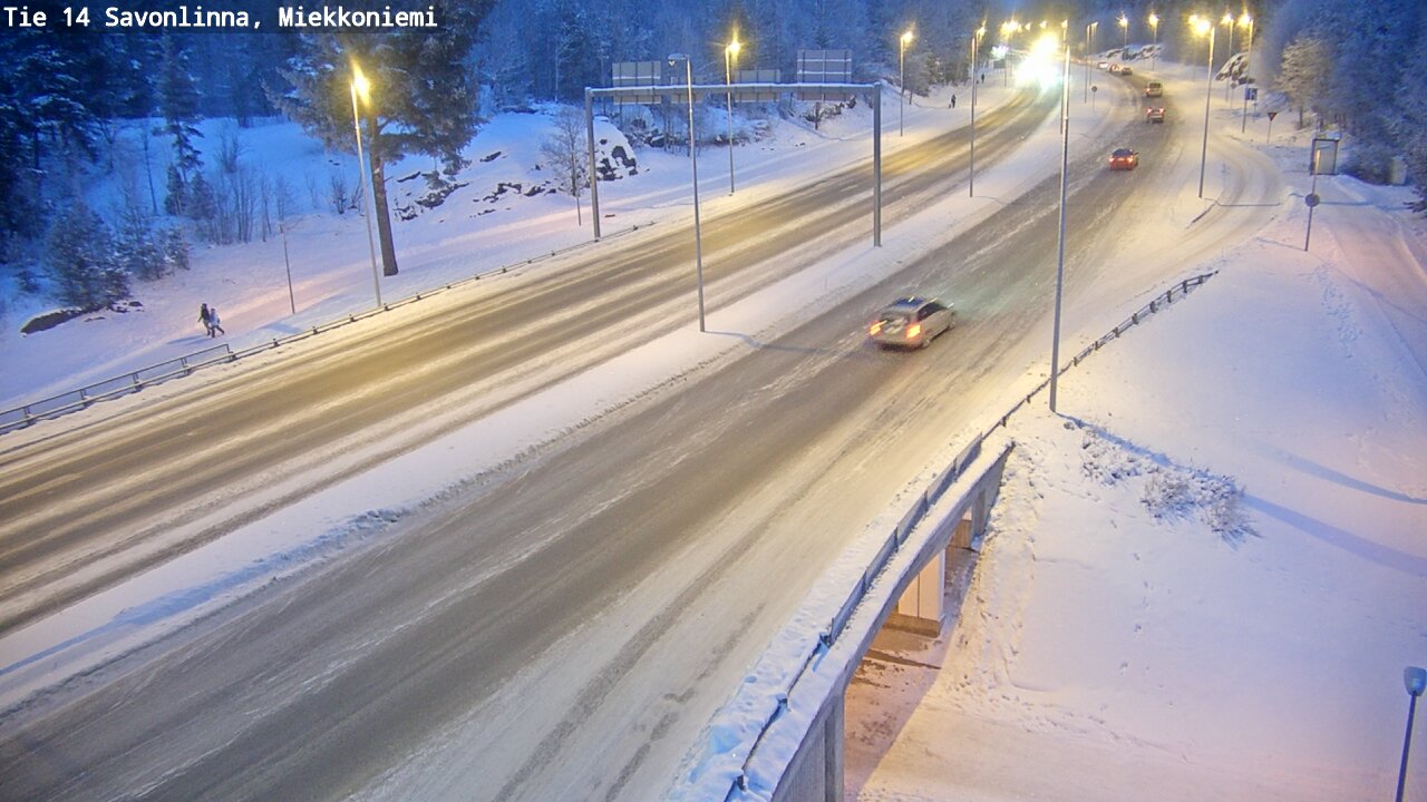 Weather Camera Image Road 14 Savonlinna, Miekkoniemi, Savonlinna, Etelä-Savo