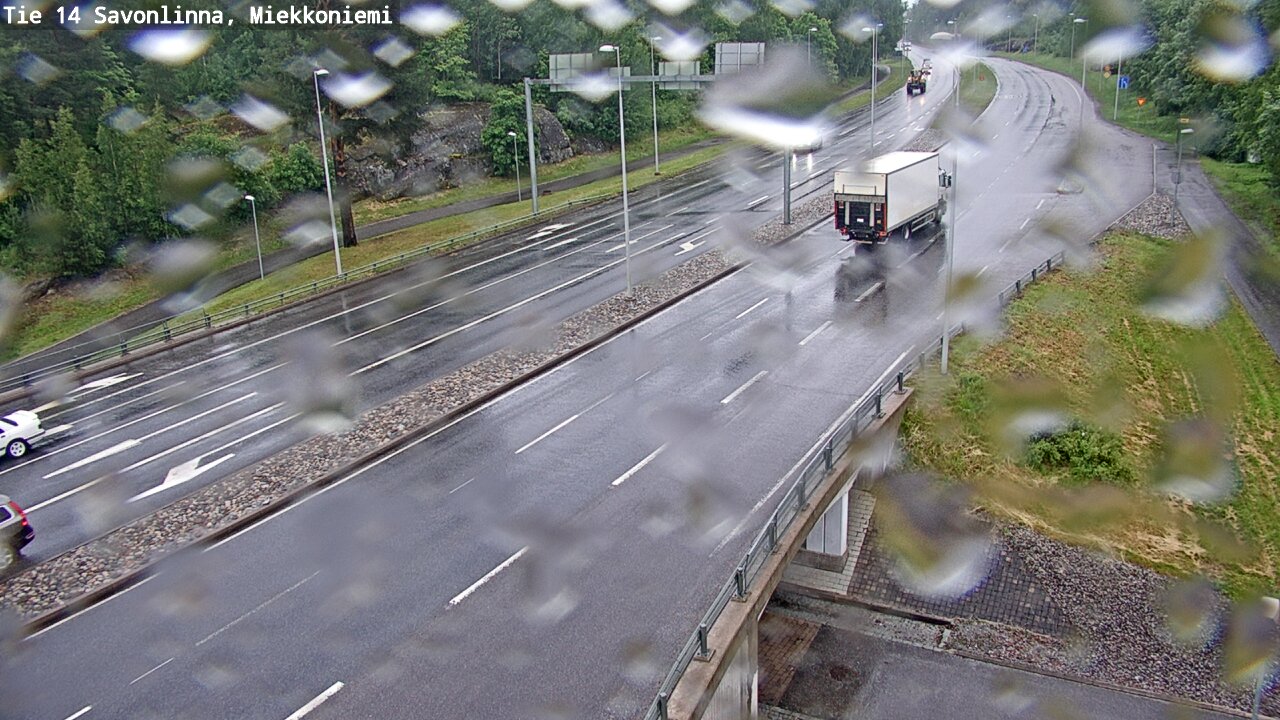 Weather Camera Image Väg 14 Nyslott, Miekkoniemi, Savonlinna, Etelä-Savo