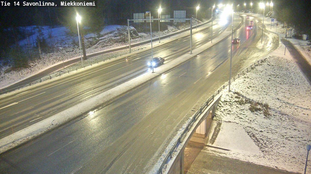 Weather Camera Image Väg 14 Nyslott, Miekkoniemi, Savonlinna, Etelä-Savo