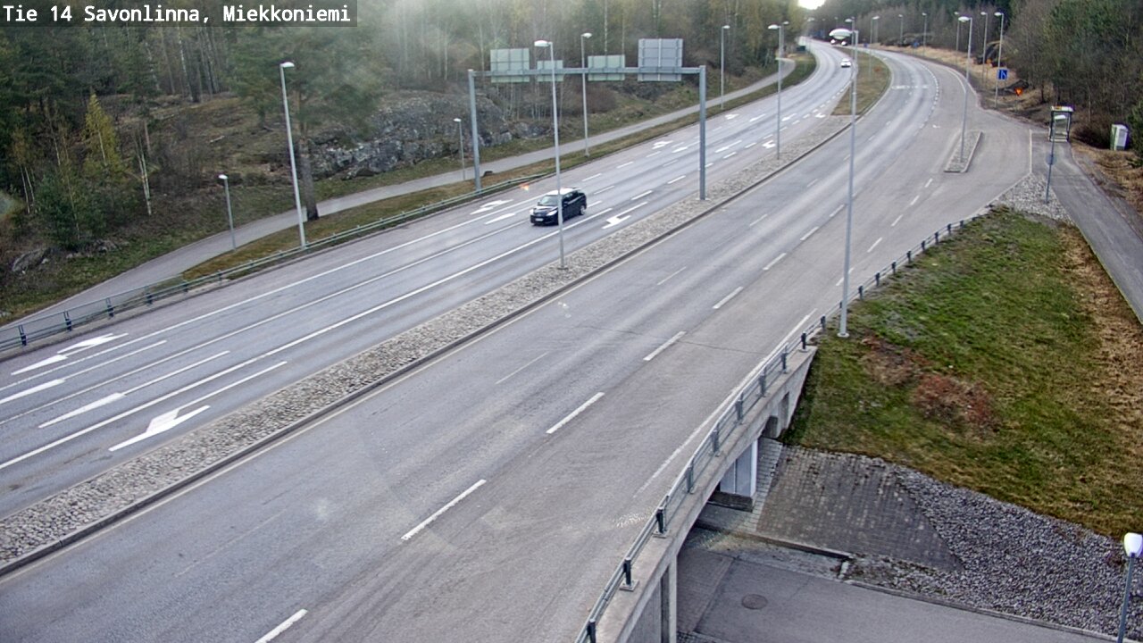 Weather Camera Image Väg 14 Nyslott, Miekkoniemi, Savonlinna, Etelä-Savo