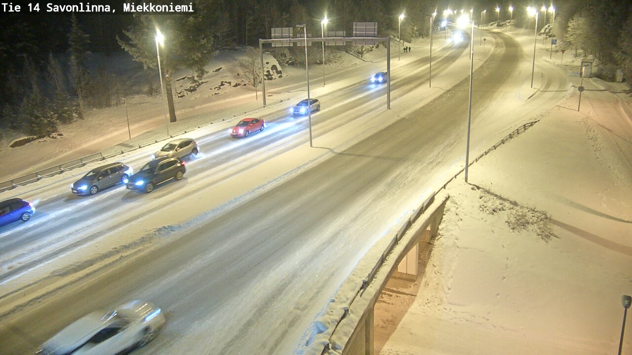 Weather Camera Image Väg 14 Nyslott, Miekkoniemi, Savonlinna, Etelä-Savo